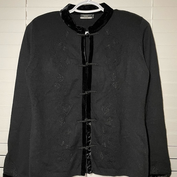 vintage Franco Valeri Chinese Inspired Sweater size M - Picture 2 of 7